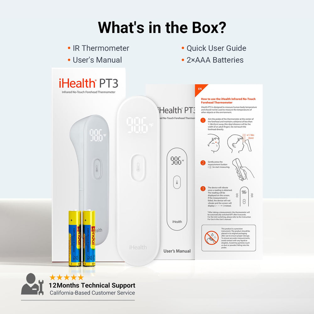 iHealth PT3 box-ready packaging supports fast setup.
