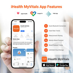 iHealth Push monitor in use for at-home measurements