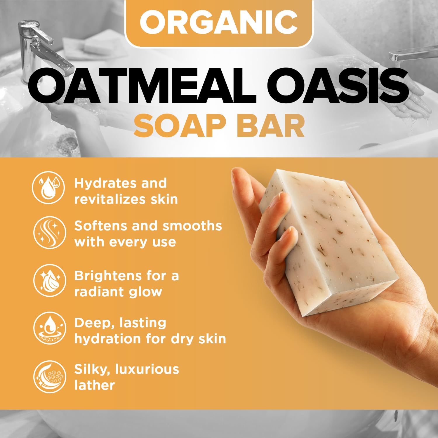 iHeart Nature Coconut oil moisture boosts softness in the soap bar.