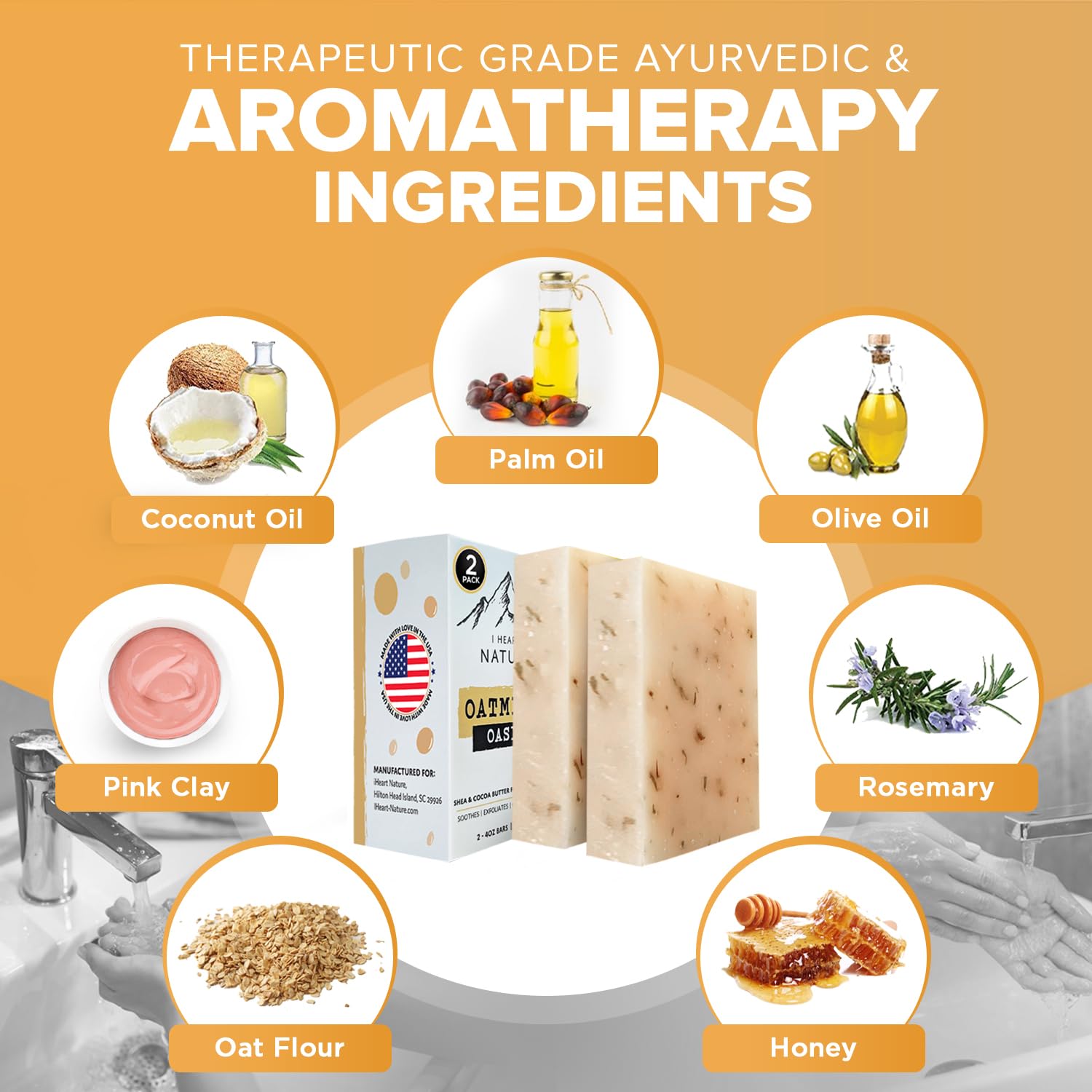 iHeart Nature Shea butter creates a rich, soothing lather for sensitive skin.