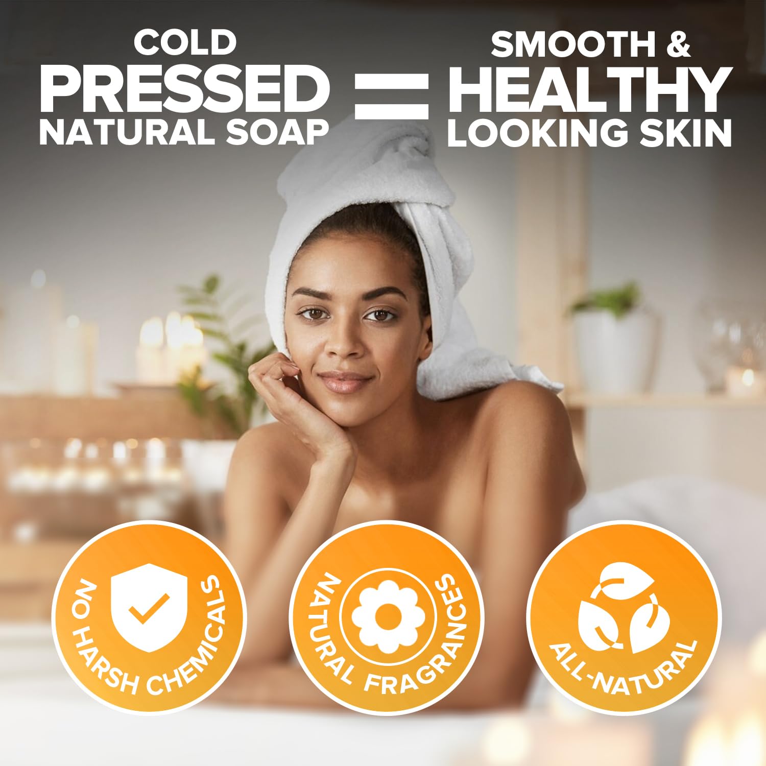 Cruelty-free badge signals responsible skincare from iHeart Nature Turmeric Bar Soap.