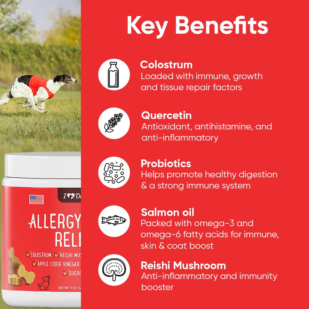 iHeartDogs Salmon Oil for Dogs provides immune support and a shiny coat