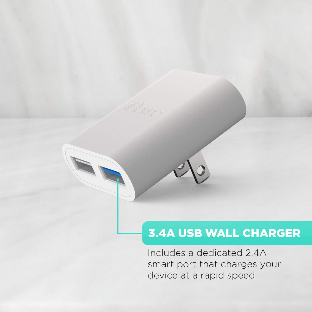 iHome foldable prongs travel-friendly compact charger