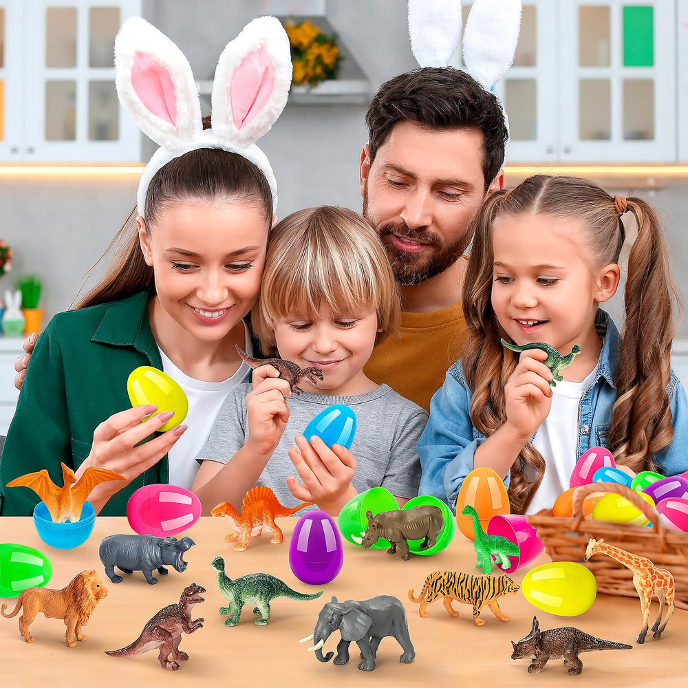 IJIGU 24 egg collection with dinosaur and animal designs for Easter
