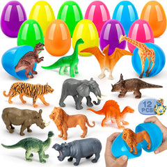 IJIGU dinosaurs and animals prefilled Easter eggs for engaging egg hunts