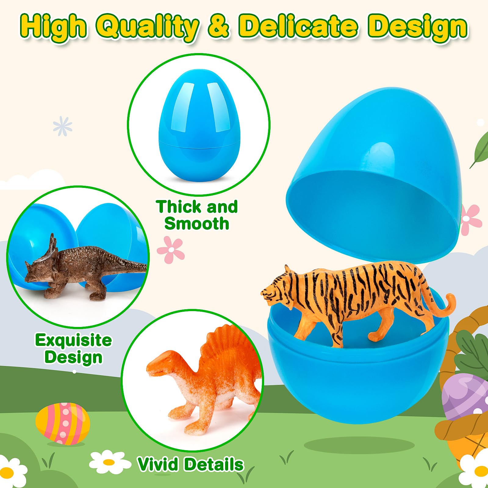 IJIGU Easter eggs for kids as colorful basket stuffers