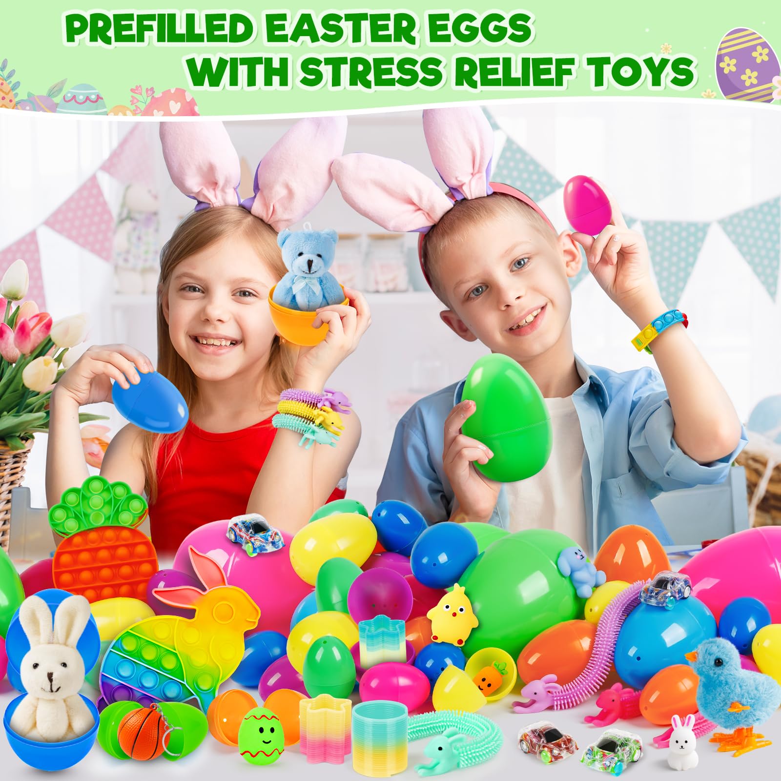 IJIGU recyclable plastic eggs for reusable Easter fun