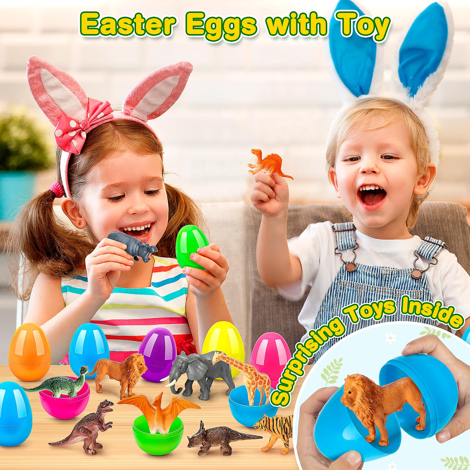 IJIGU Easter hunt prize eggs for classroom and party games