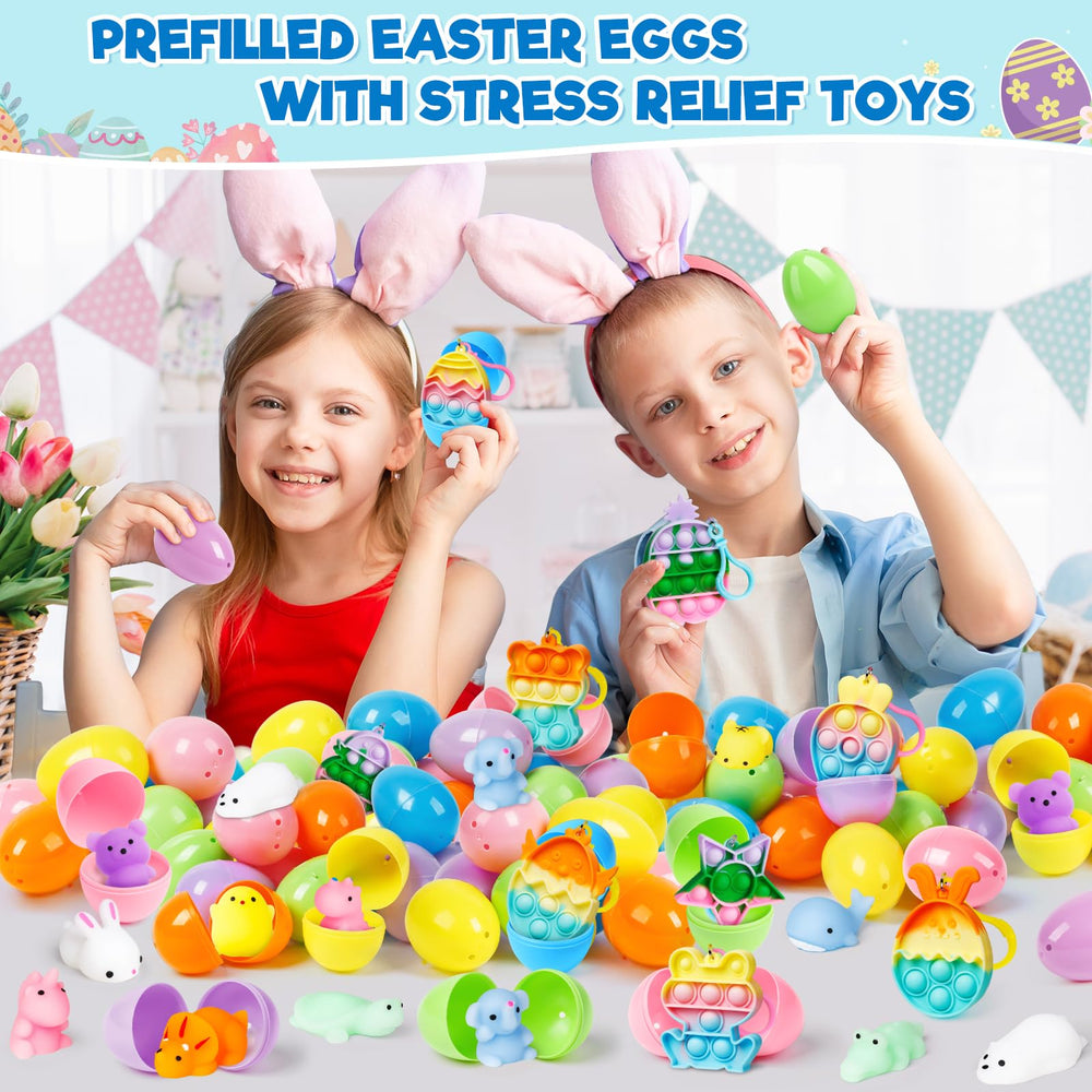 IJIGU plastic Easter eggs double as festive decorations.