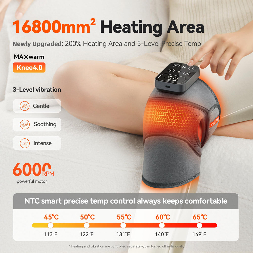 IKEEPFIT MAXwarm 4.0 control panel showing five heat levels.