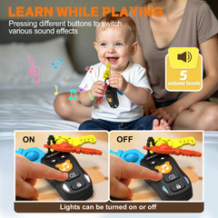 iKOIHO Baby Keys teether textures for safe chewing during play
