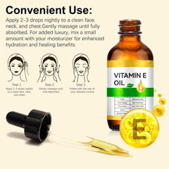 IKZEE Vitamin E Oil texture swirl shows fast absorption.