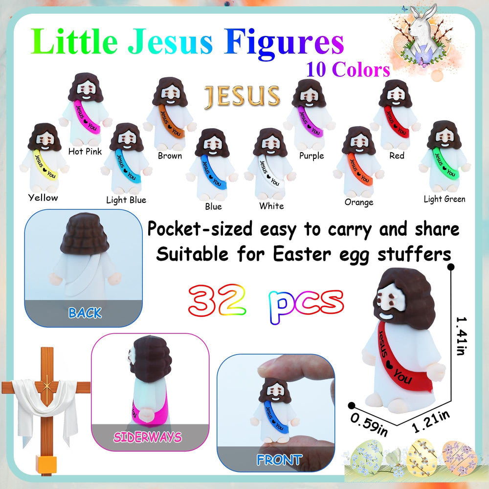ILHSTY rubber Jesus figurine with heartfelt message for daily encouragement.