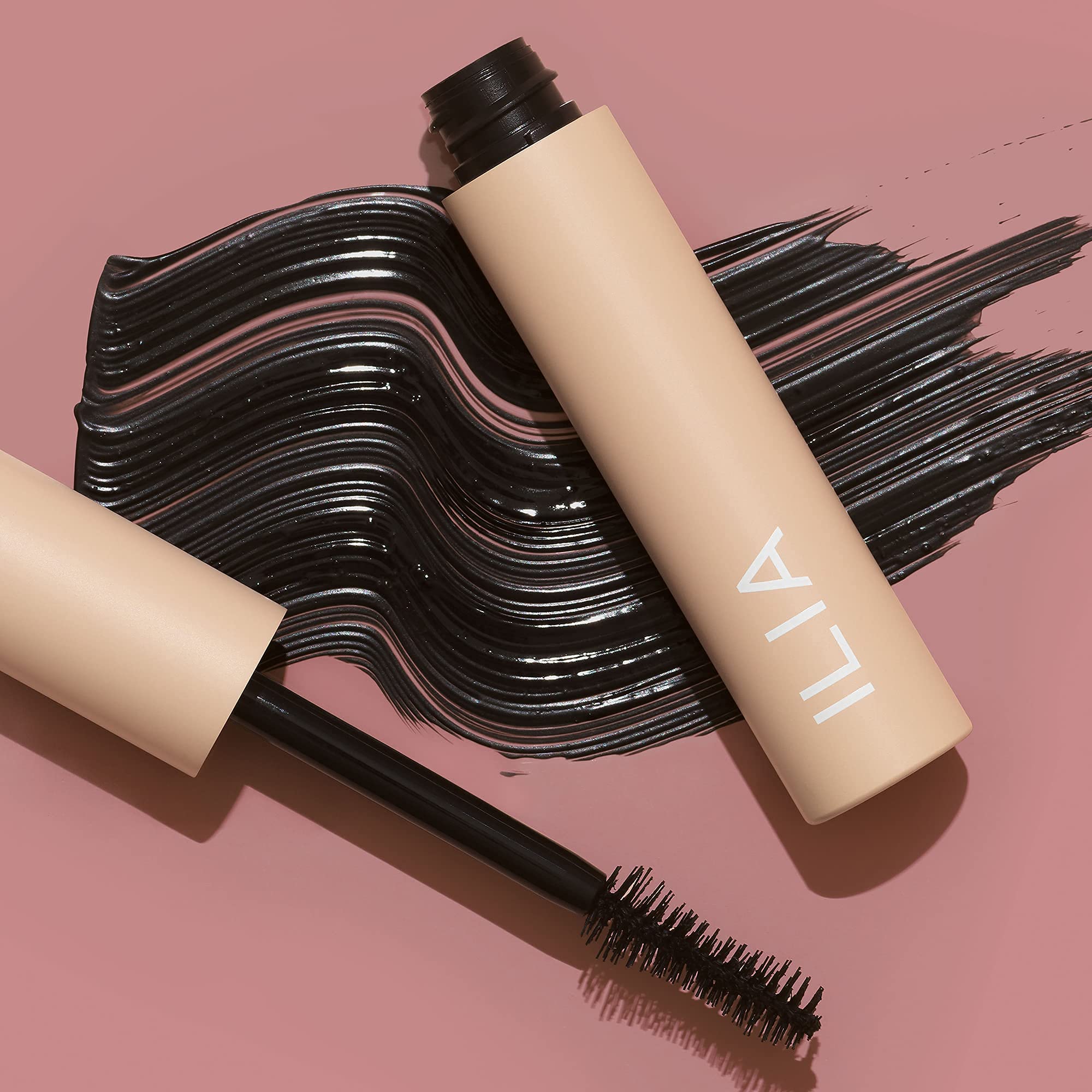 ILIA Fullest Volumizing Mascara closeup with rich pigment and smooth finish