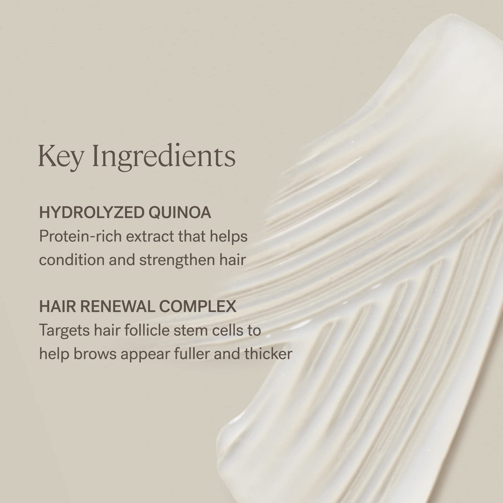 Eight-hour wear concept for flake-free brow gel performance.