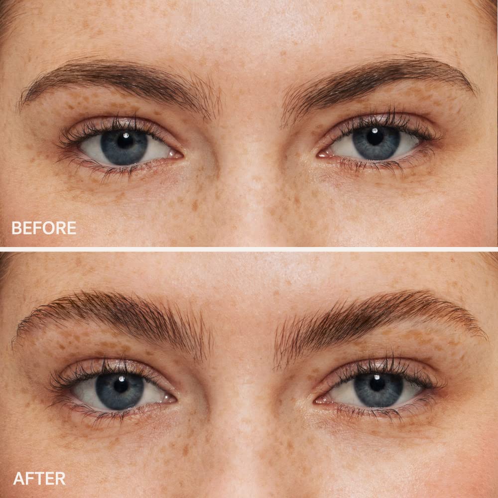 Universal Clear swatch on brows for natural-looking definition.