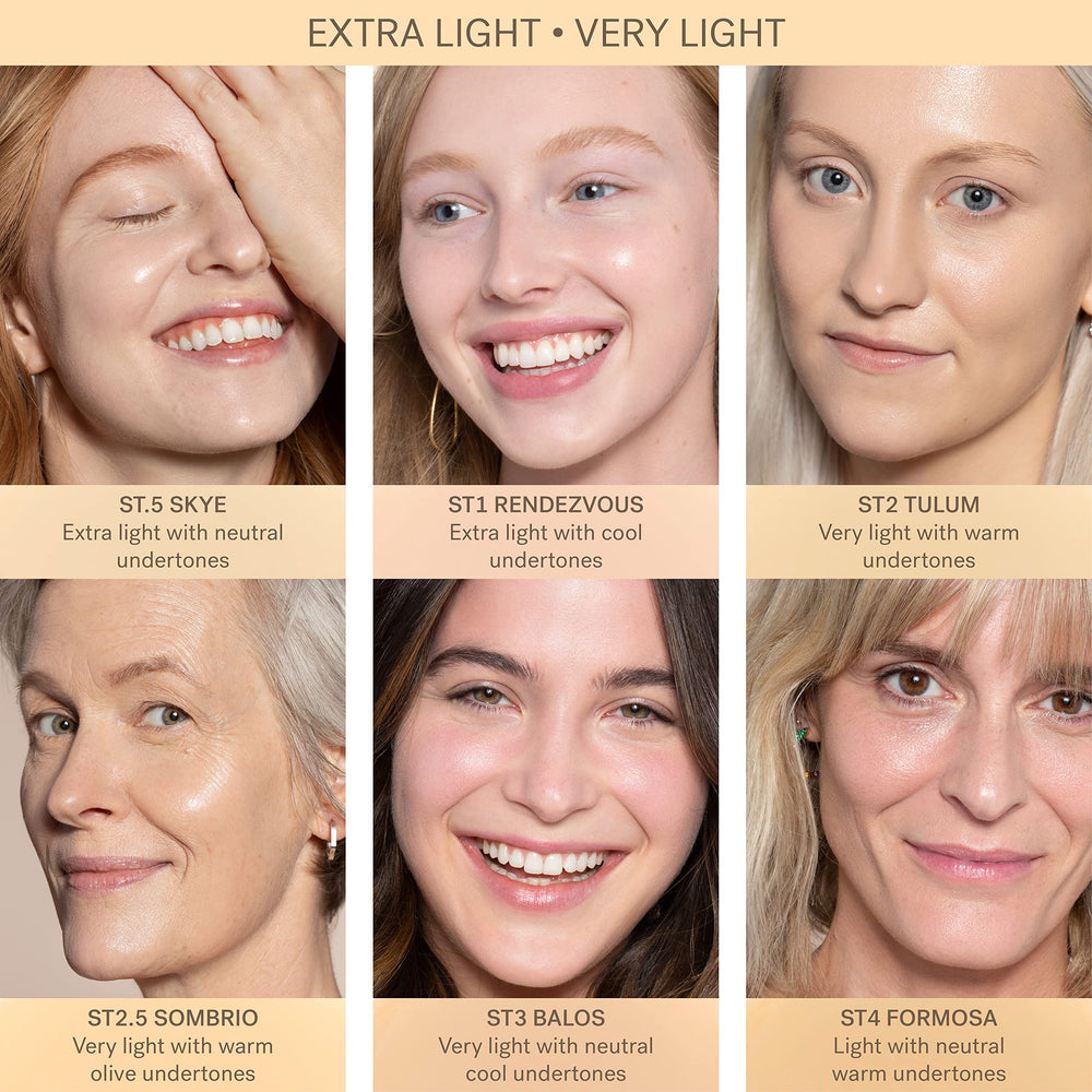 ILIA application on cheek demonstrates buildable coverage with hydration