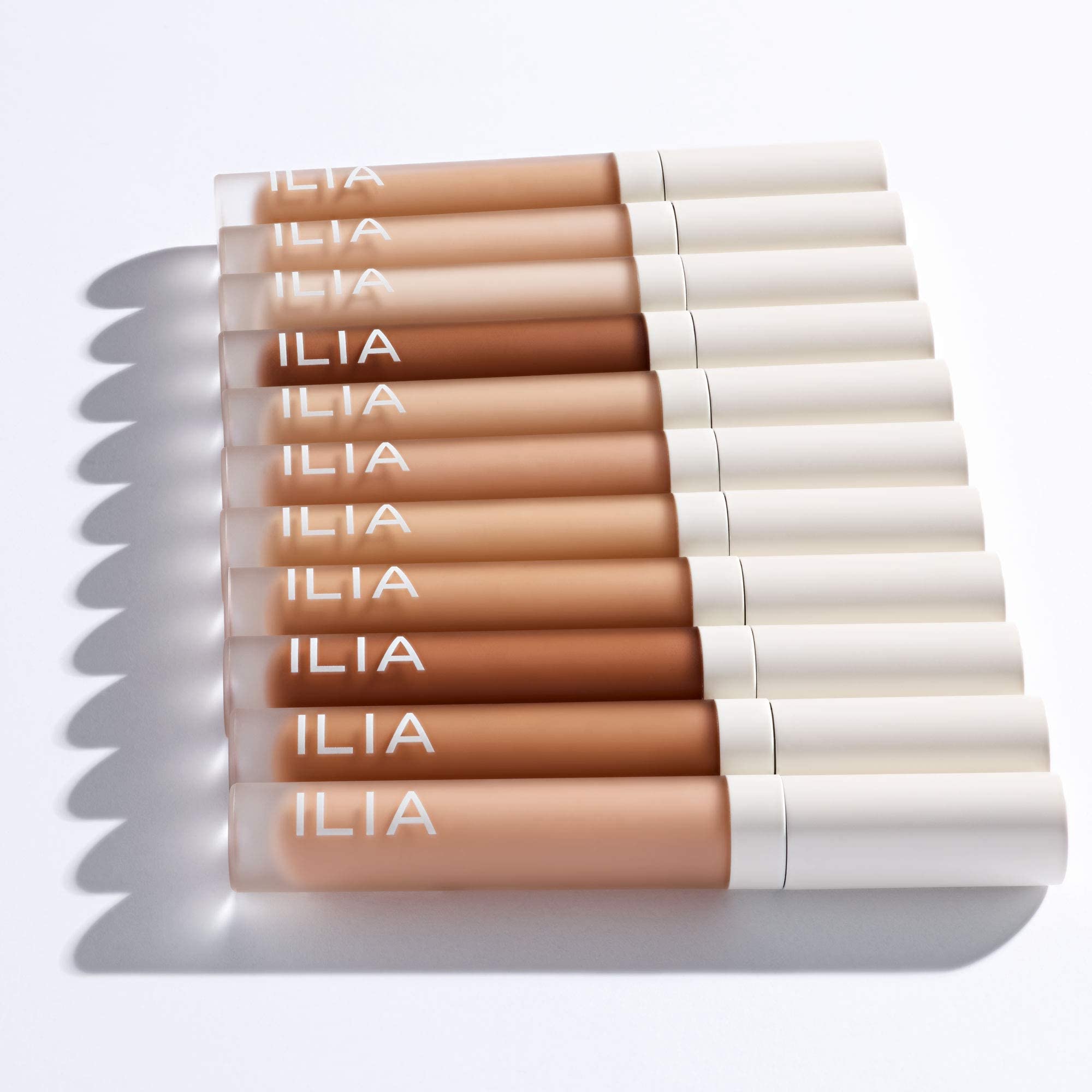 ILIA True Skin Serum Concealer swatch on sensitive skin, fragrance-free and gentle.