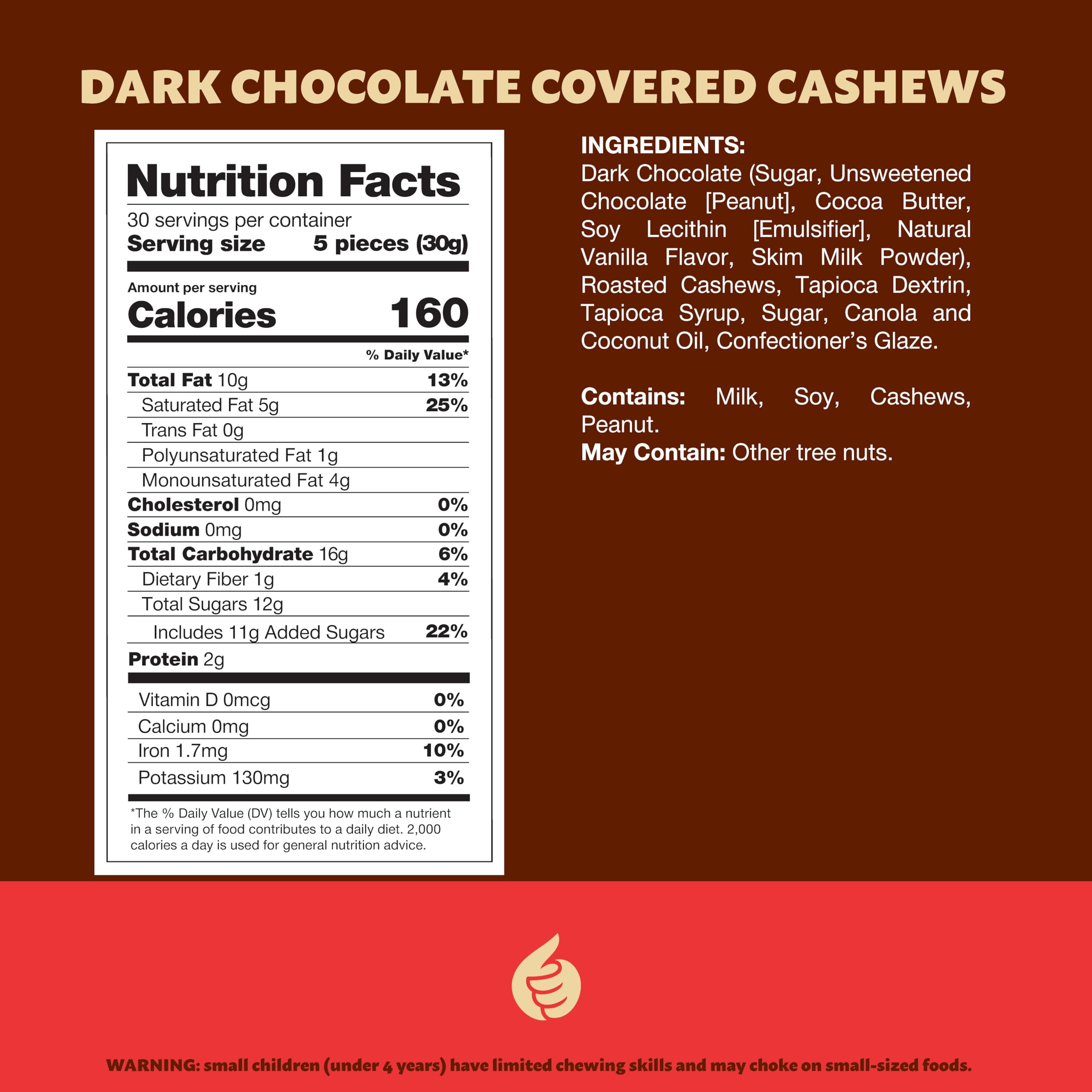 ILIKE! dark chocolate cashews closeup showing glossy coating and crunchy centers for snack moments.
