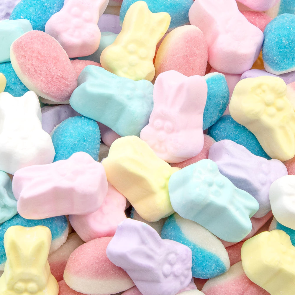 ILIKE! Easter Candy Mix 24oz bag featuring fluffy marshmallow bunnies for gifting and sharing.