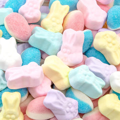 ILIKE! Easter Candy Mix 24oz bag featuring fluffy marshmallow bunnies for gifting and sharing.