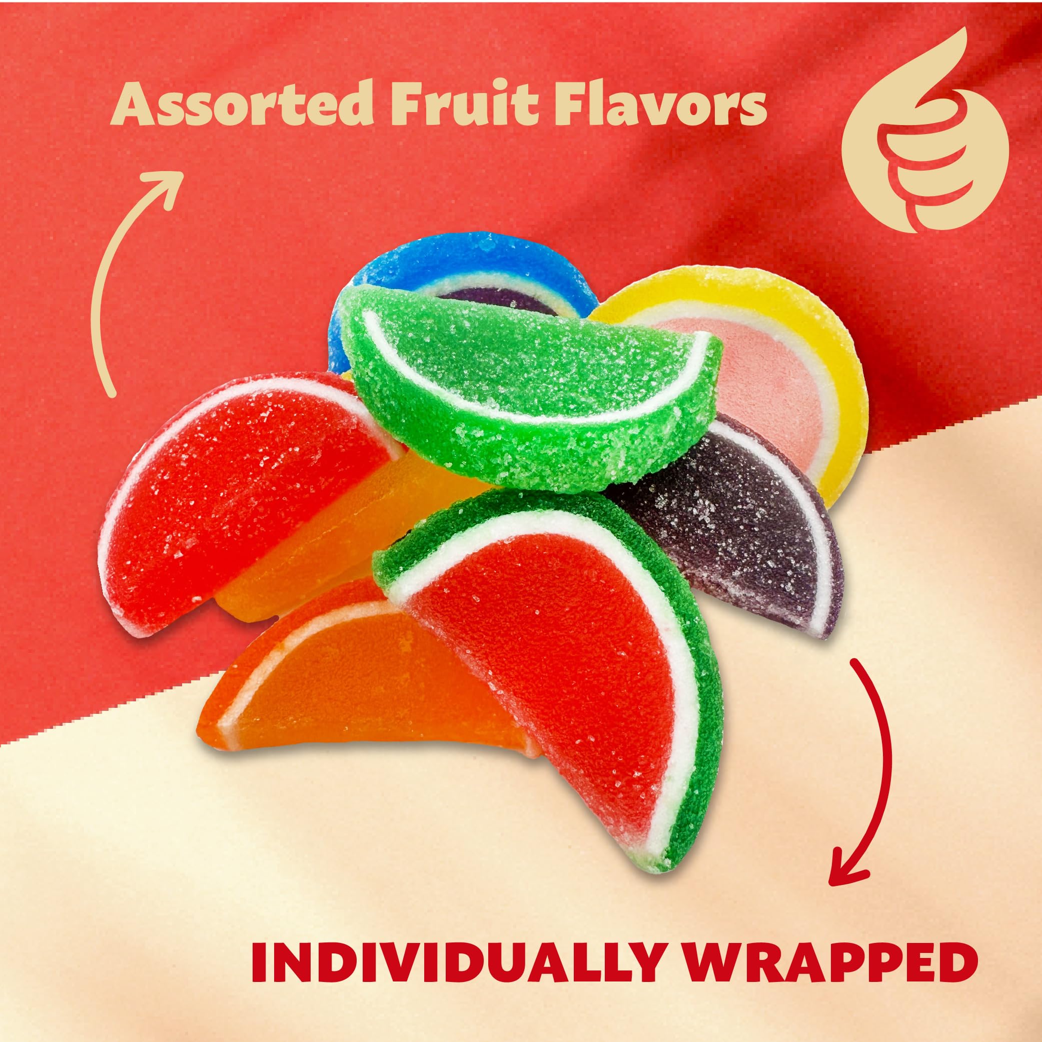 ILIKE! Agar based fruit slices with glossy texture and plant based gel