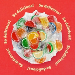 ILIKE! Jelly candies arranged in a bowl for festive display