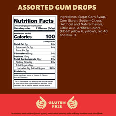 ILike! Gum Drops flavor assortment showcases five fruit flavors for party buffets.