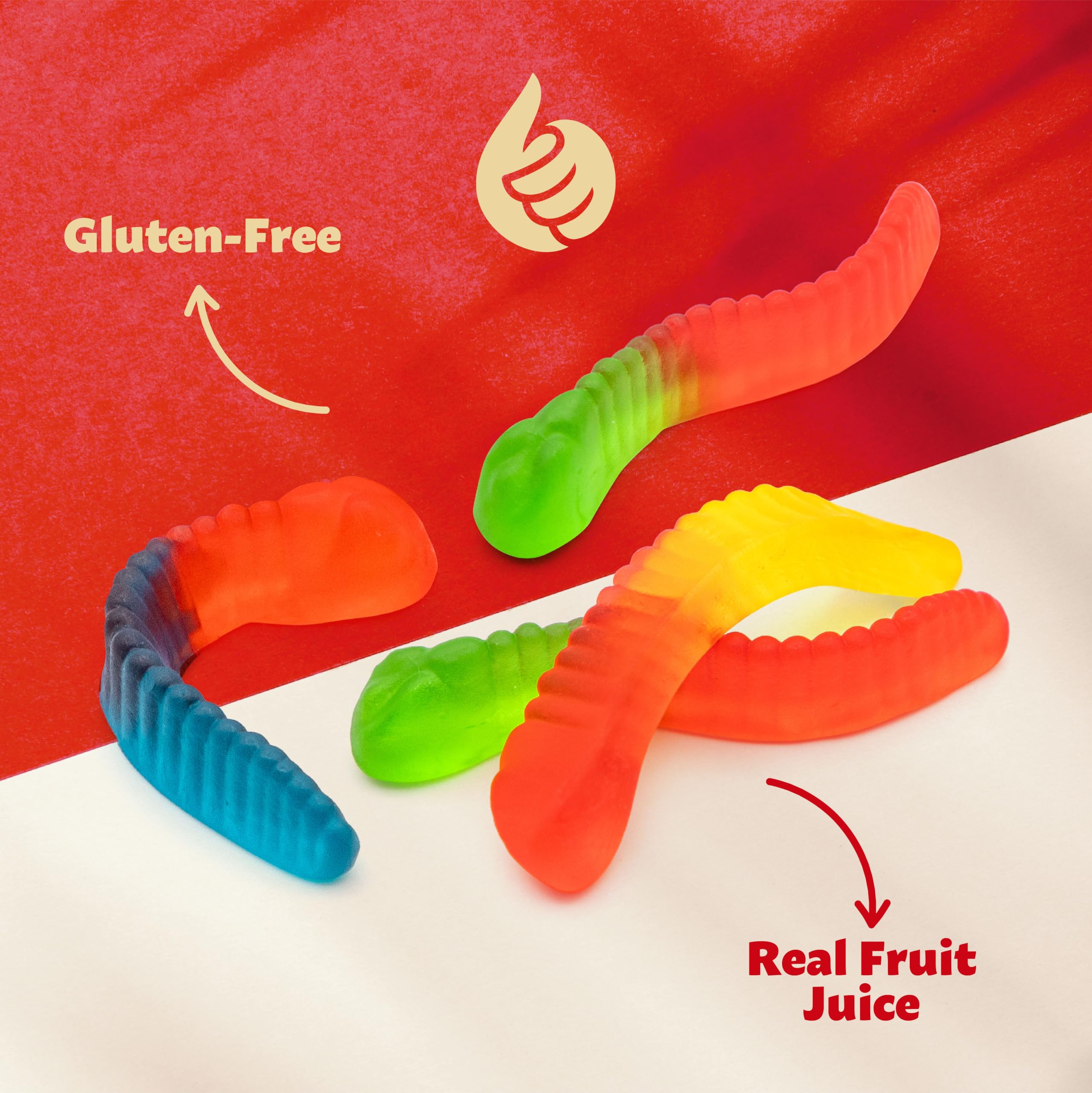 ILIKE! Gummy Worms used as cupcake toppers for playful desserts