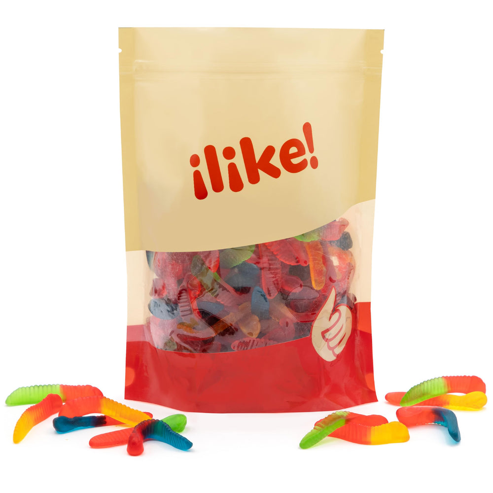 ILIKE! Soft chewy texture of Gummy Worms ideal for movie night