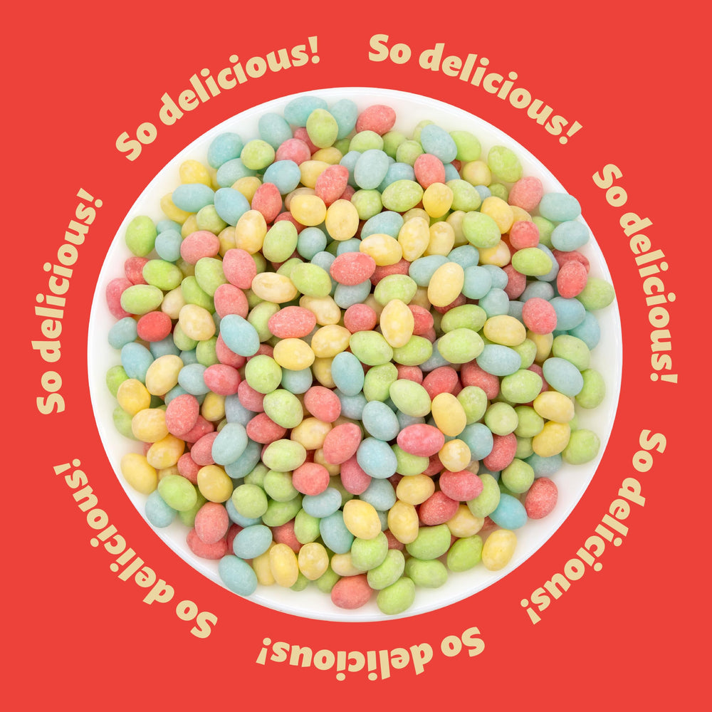 ILIKE! Lemon jelly beans bring sunny brightness to displays and events.