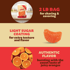 ILike! orange slices jelly candy dessert cubes, great for mixing into cakes or cupcakes.