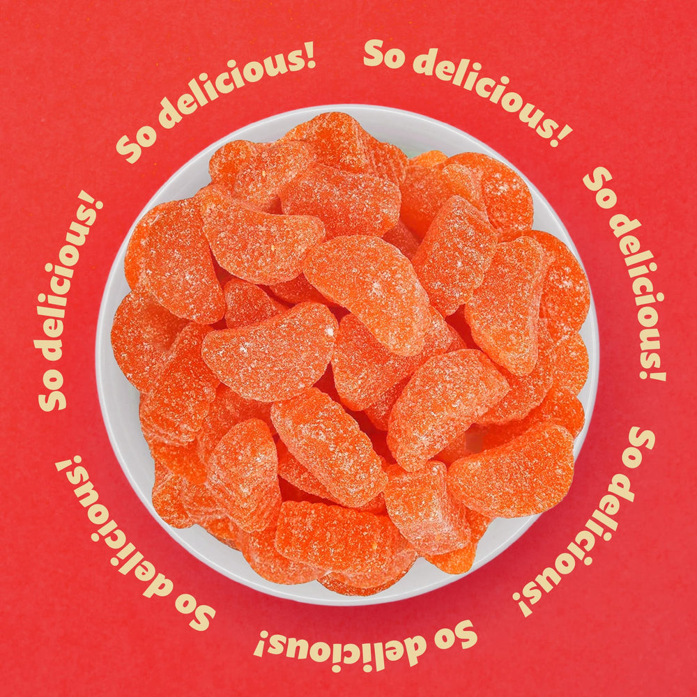 ILike! orange slices jelly candy party favor image suggests celebration-ready treats.
