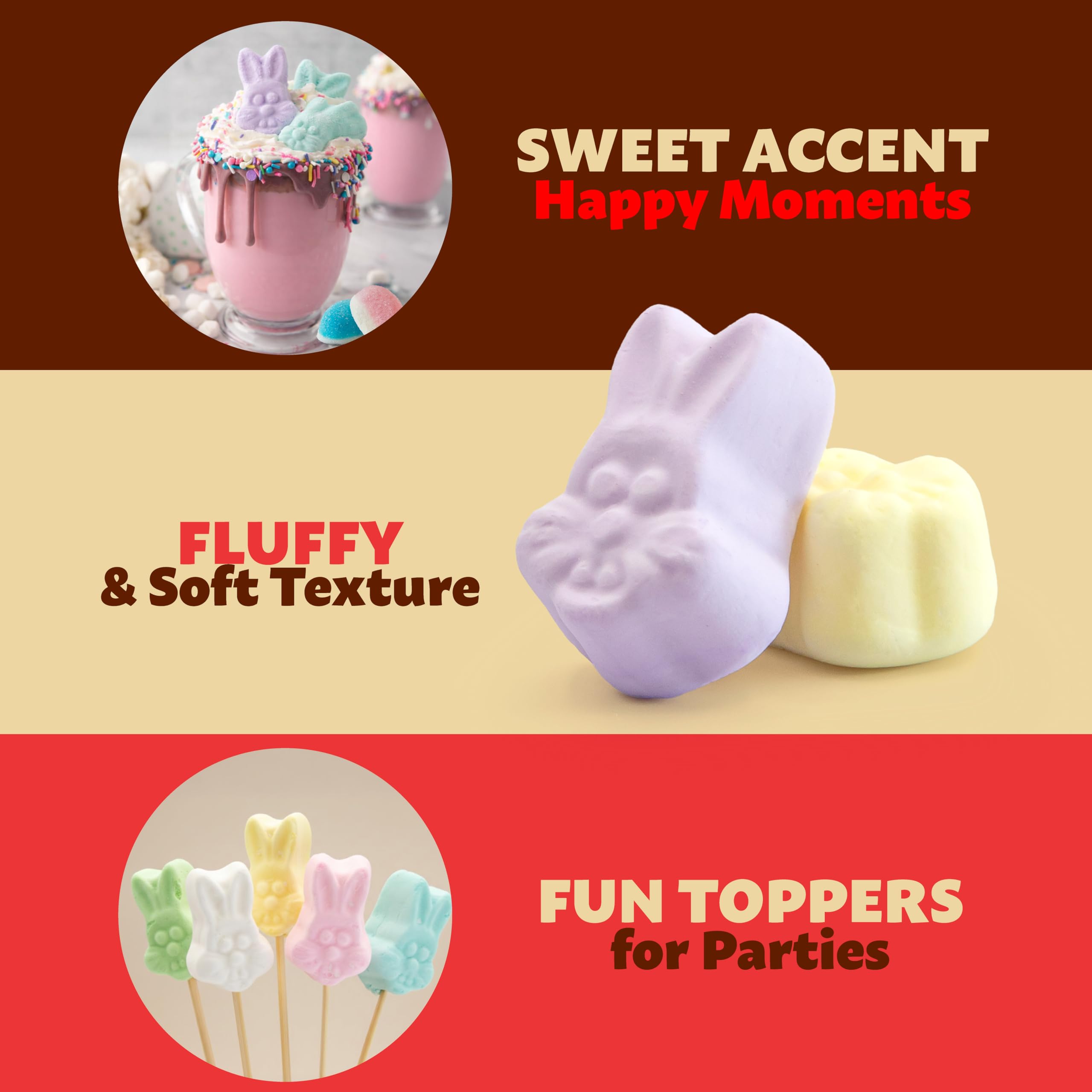 ILIKE! Pastel-colored Easter treats brighten dessert tables and gift displays.