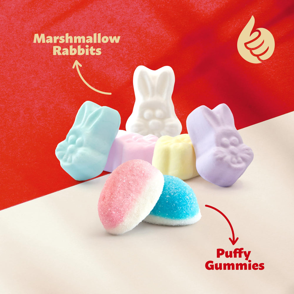 ILIKE! Strawberry gummy candy offers fruity flavor and pastel appeal for desserts.