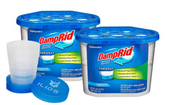 ILIOS Damp Rid fragrance-free bucket close-up showing moisture-absorbing material