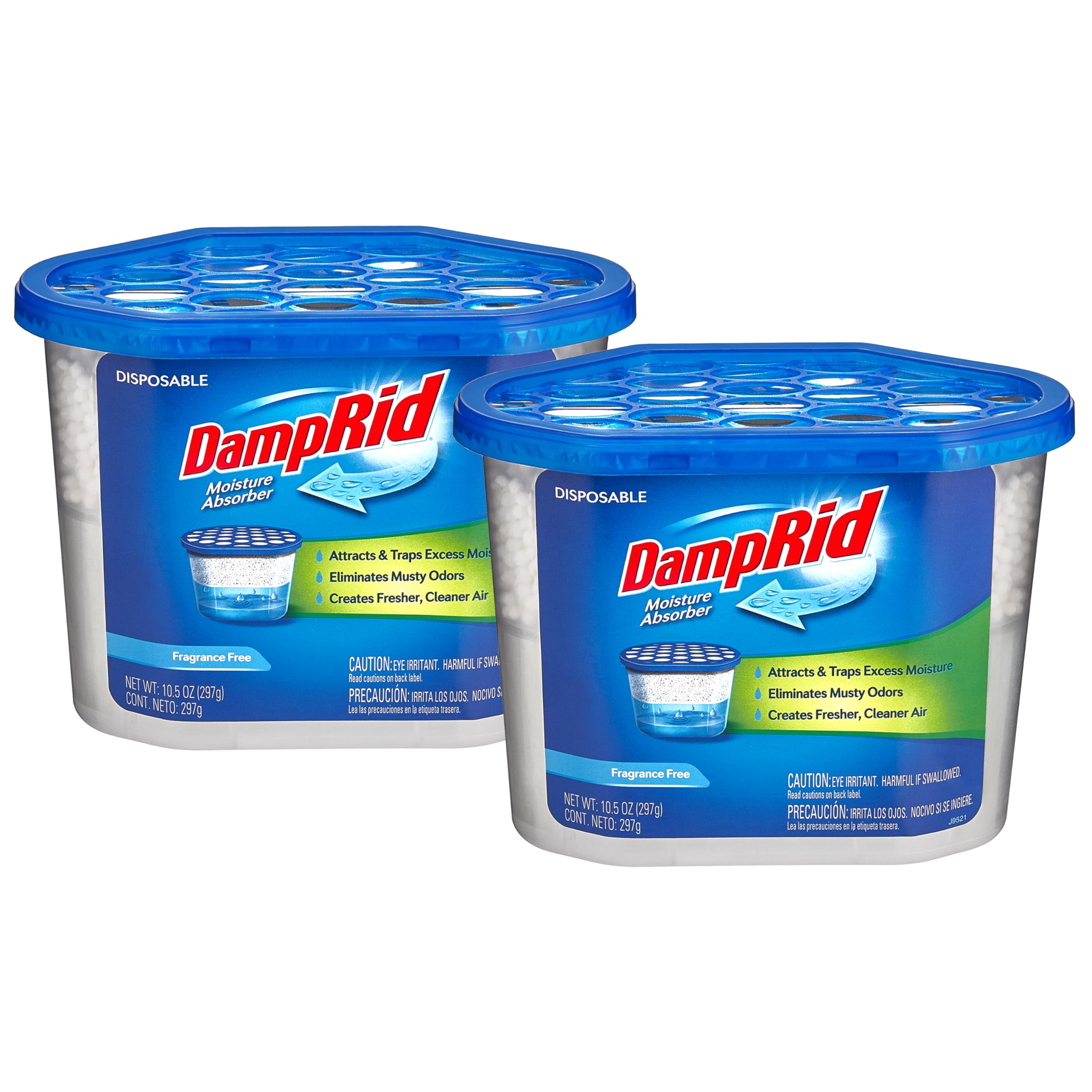 ILIOS Damp Rid two-pack packaging demonstrates convenient moisture control