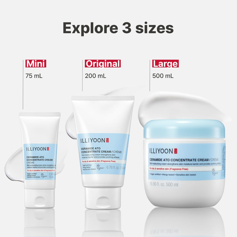 Moisturizing care for sensitive skin on daily routine.