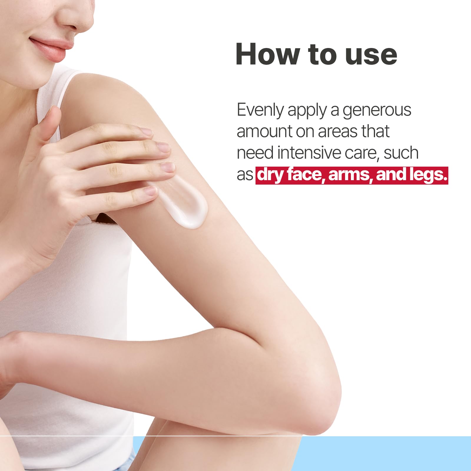 Hydration for face and body with a gentle, non-irritating formula