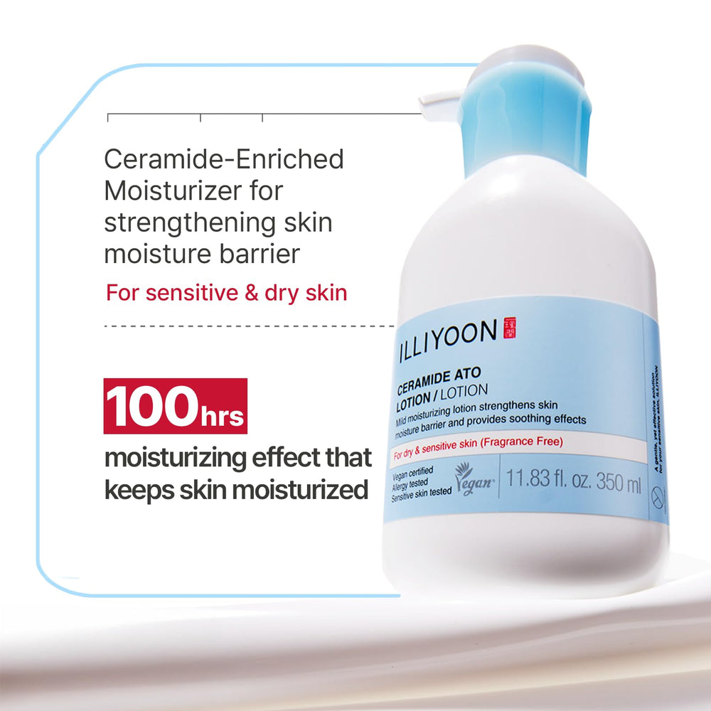Creamy, lightweight texture of Ceramide Ato Lotion close-up