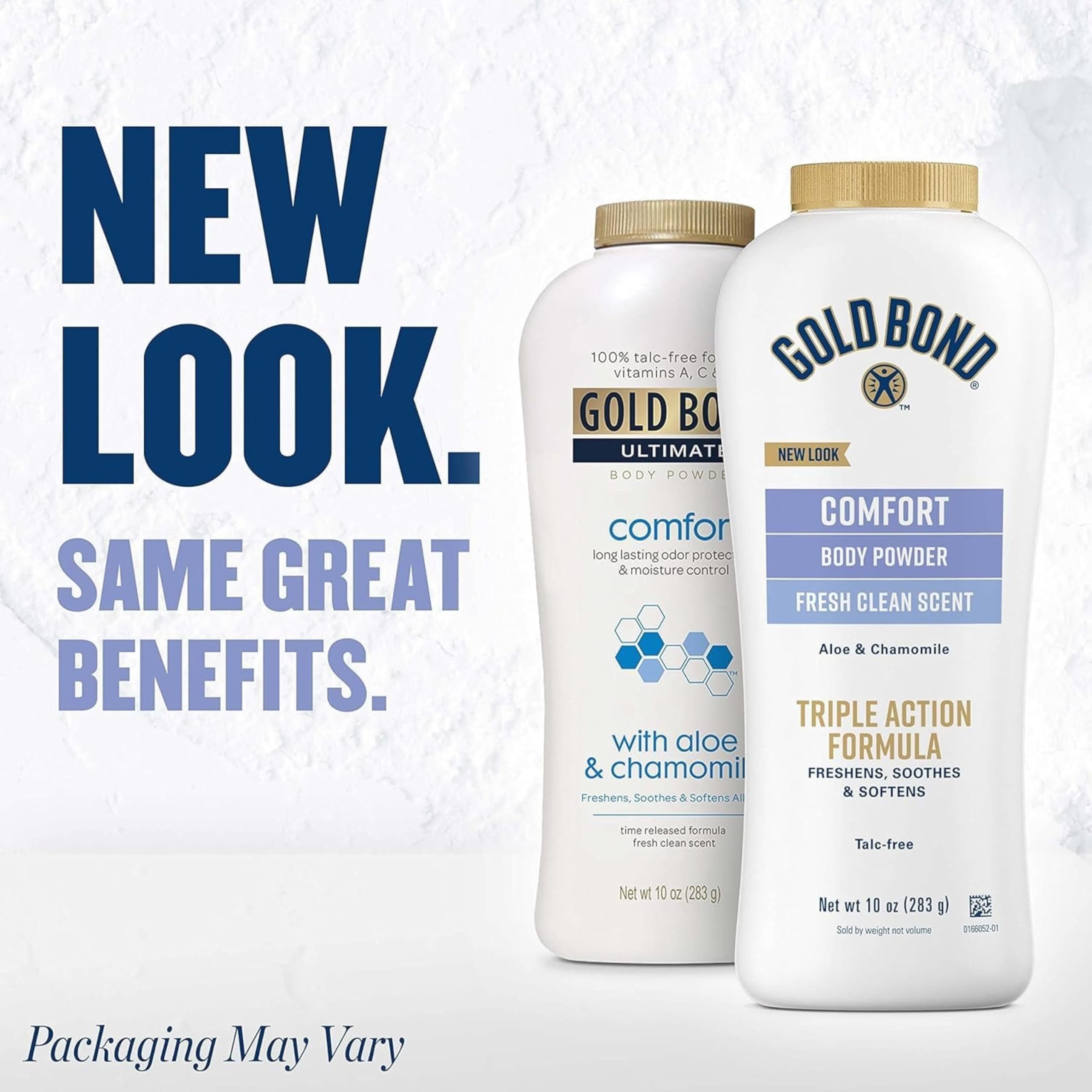 Illuminations Gold Bond Aloe Body Powder keeps skin dry and fresh between routines.