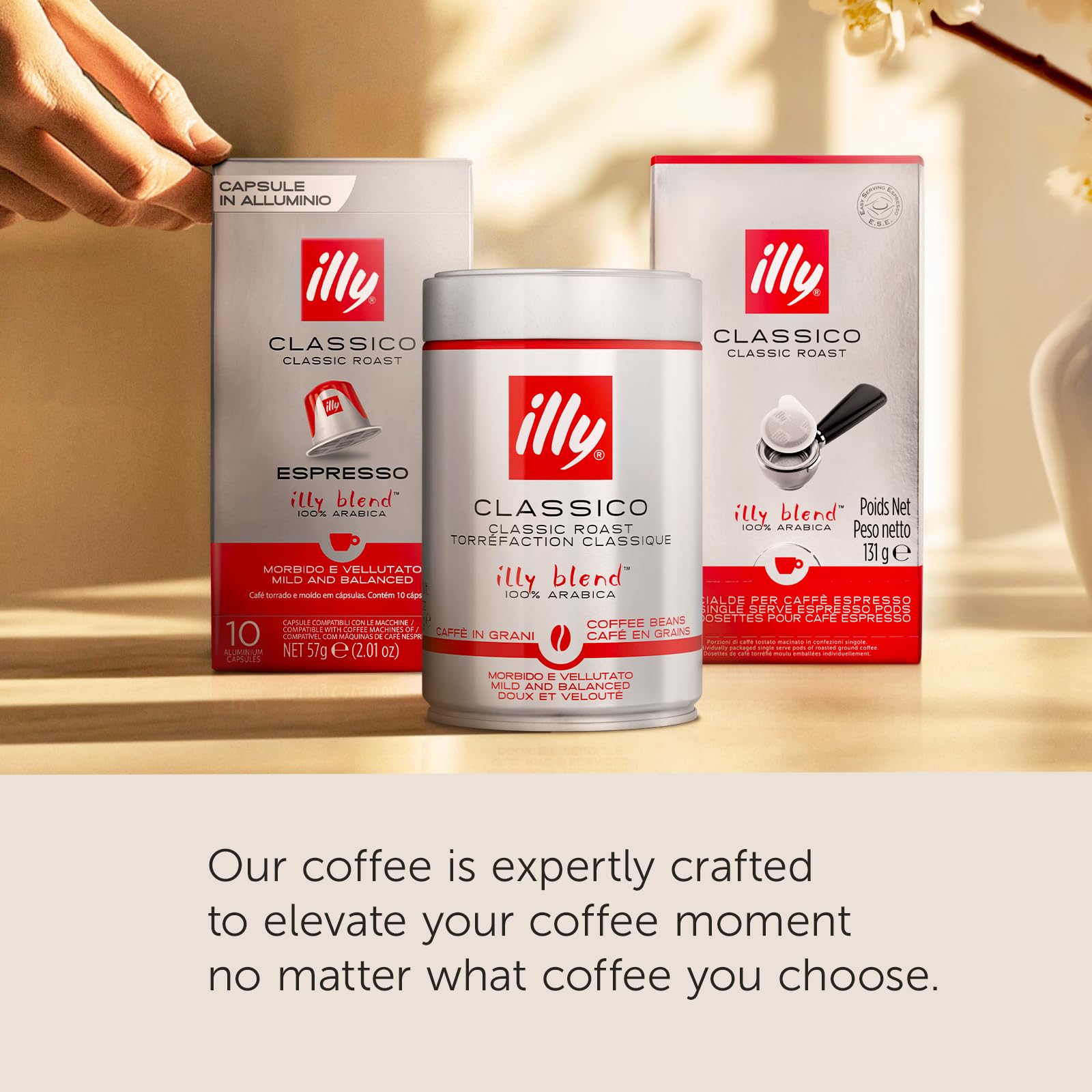 Aroma-focused illy intenso dark roast pod with deep inviting scent.