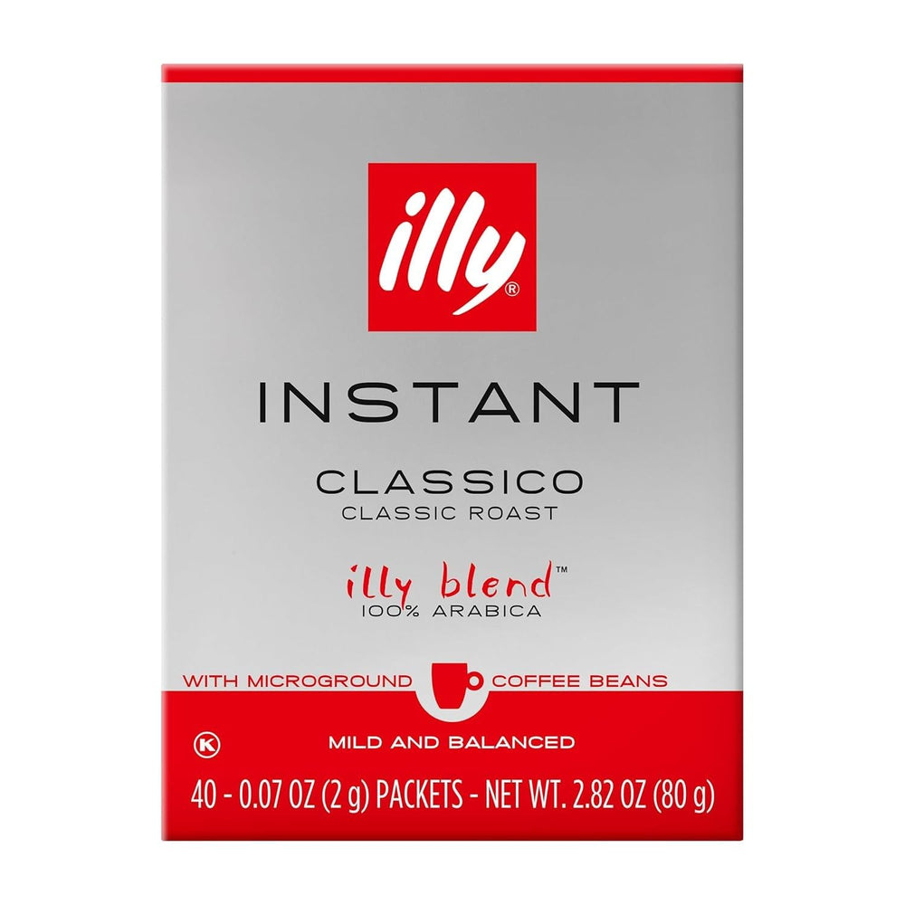 illy instant coffee classico 2g packet ready for quick café-style on-the-go.