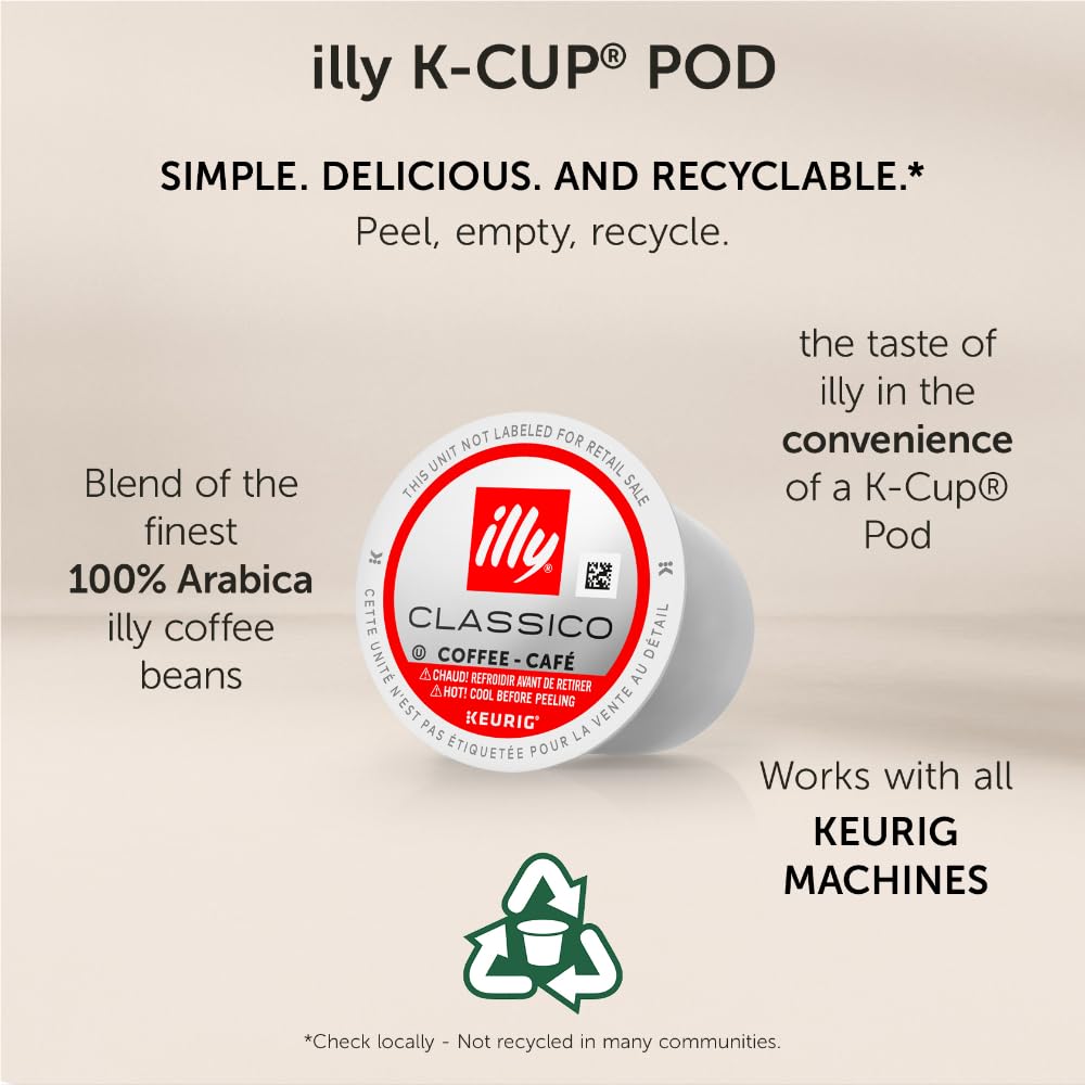 Pour-ready illy intenso dark roast cup with rich color and depth.