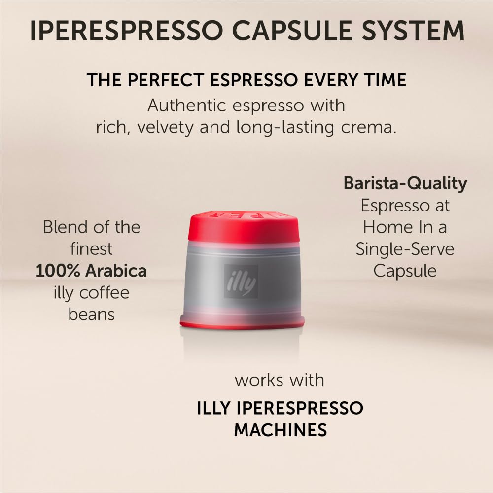 illy iperEspresso Classico aroma steam evokes a fresh-brewed coffee ritual