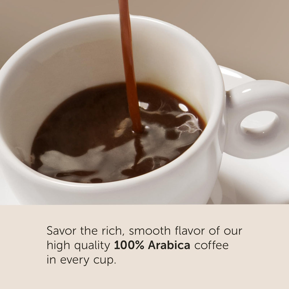 Warm cocoa and dried fruit notes define illy Moka ground coffee flavor.
