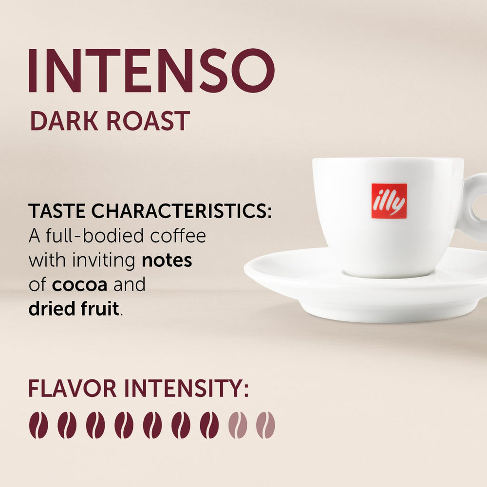 illy Moka ground coffee can preserves freshness and aroma for later use.