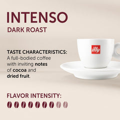 illy Moka ground coffee can preserves freshness and aroma for later use.