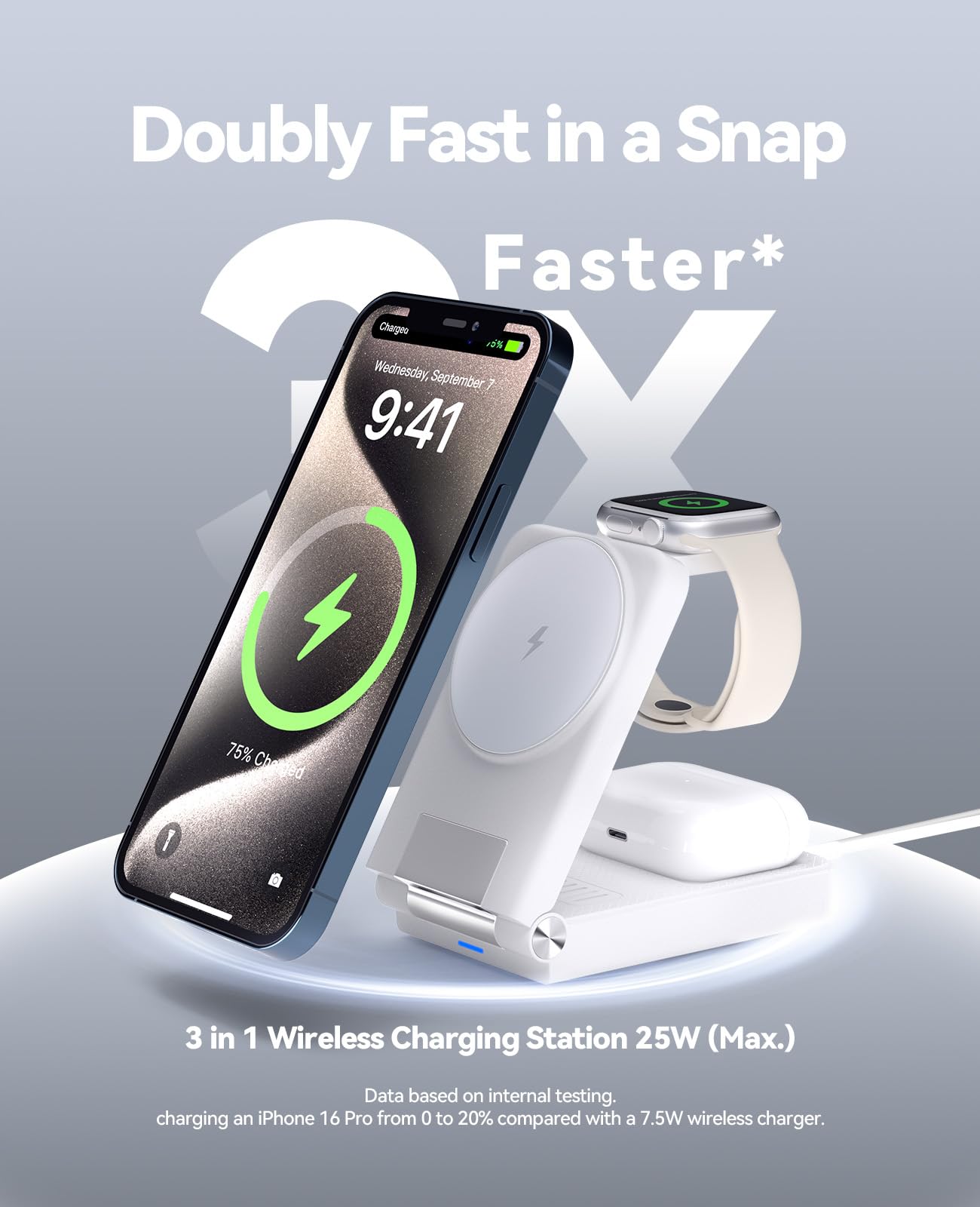 ILOYU strong-magnetic-alignment ensures secure charging with Mag-Safe.