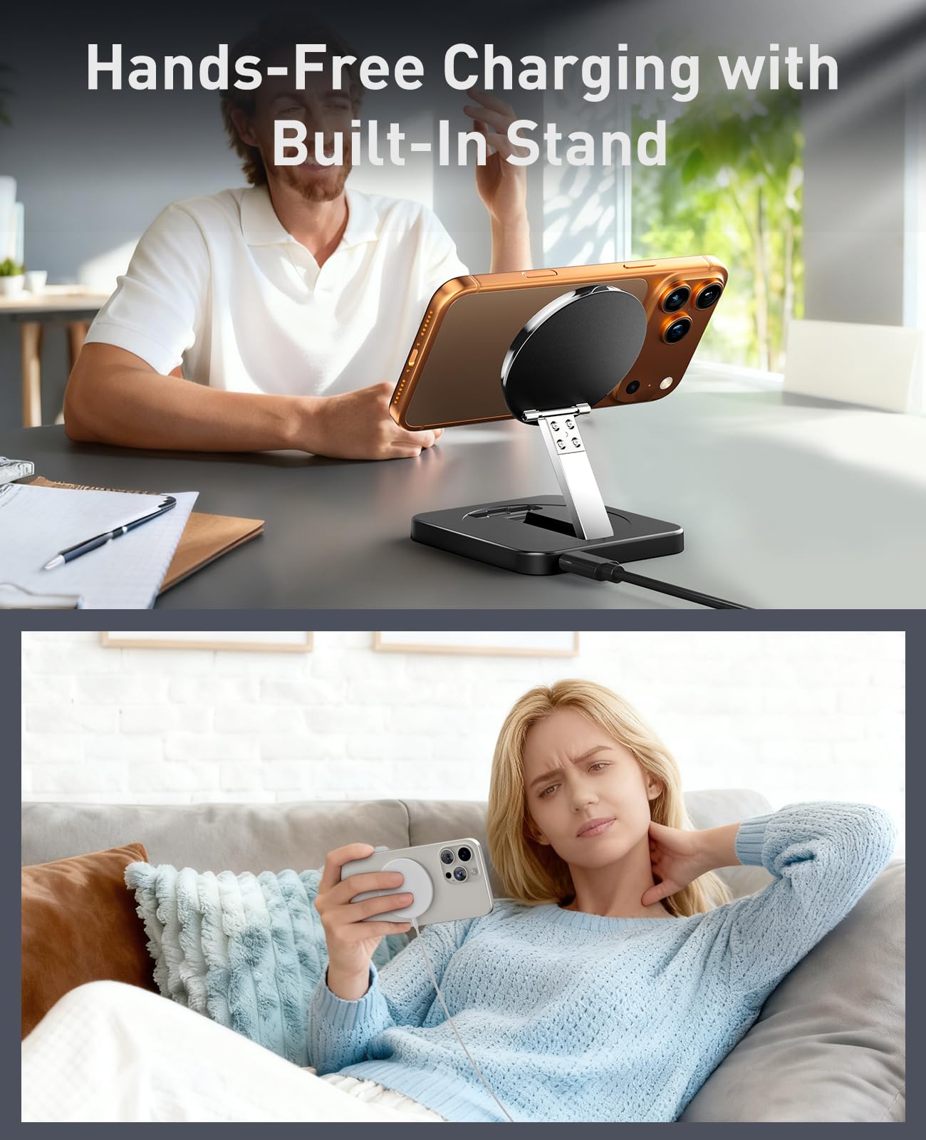 ILOUYU compact foldable design ideal for travel and desk organization.
